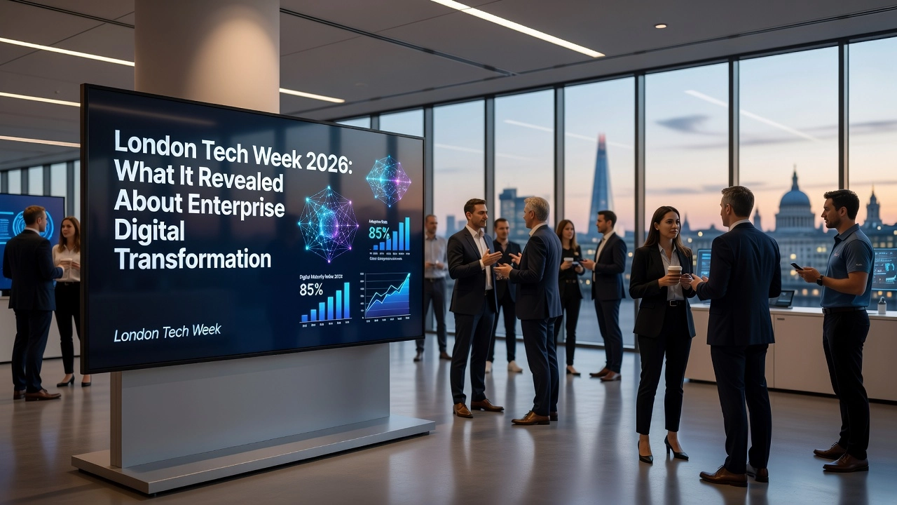 London Tech Week 2026: What It Revealed About Enterprise Digital Transformation Professional header image for industry analysis: London Tech Week 2026: What It Revealed About Enterprise ...
