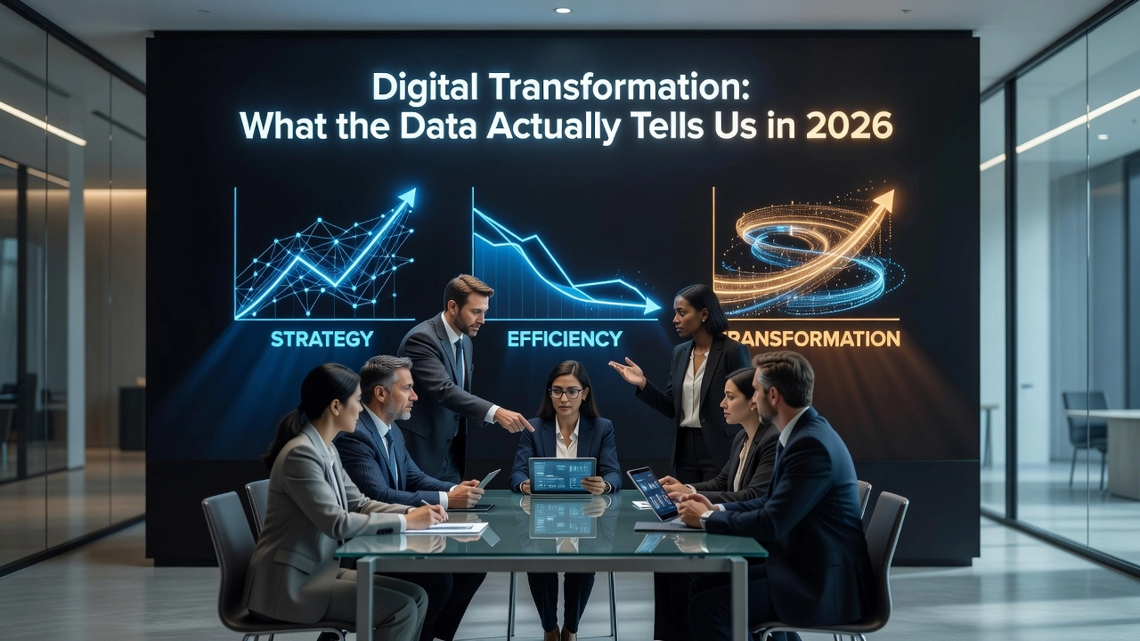 Digital Transformation: What the Data Actually Tells Us in 2026 Professional header image for industry analysis: Digital Transformation: What the Data Actually Tells Us i...
