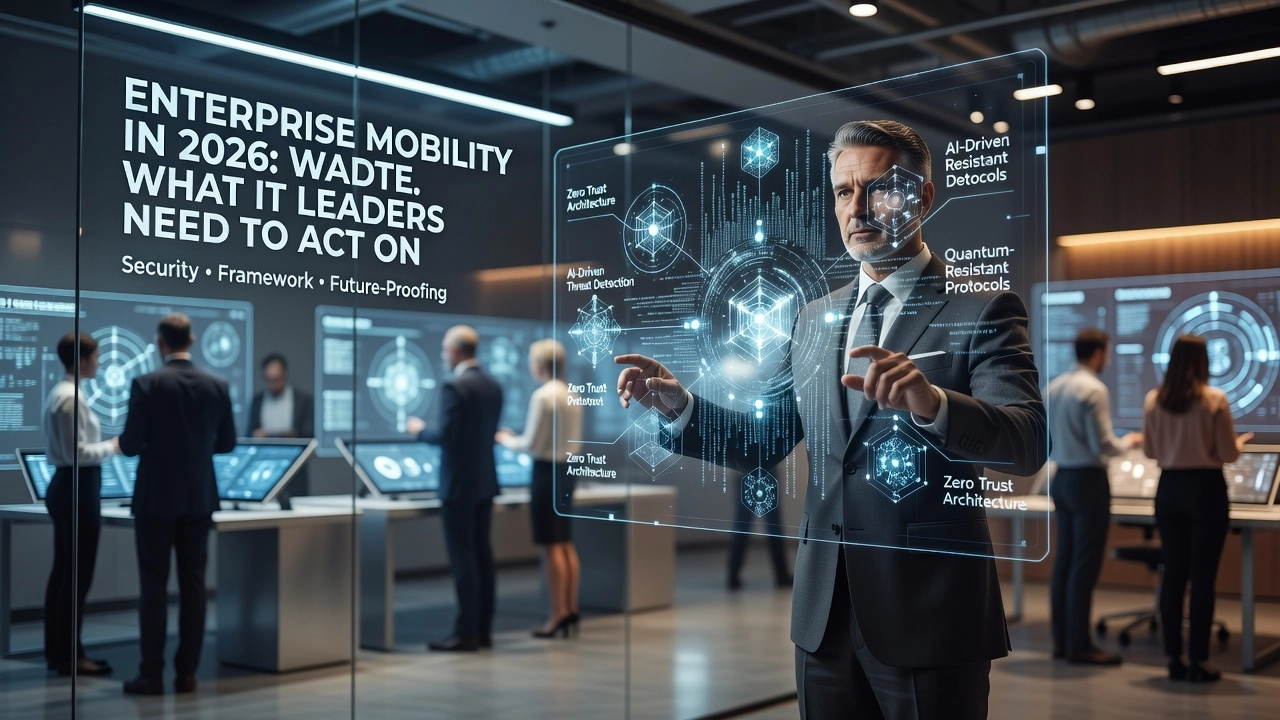 Enterprise Mobility in 2026: What IT Leaders Need to Act On Professional header image for industry analysis: Enterprise Mobility in 2026: What IT Leaders Need to Act On