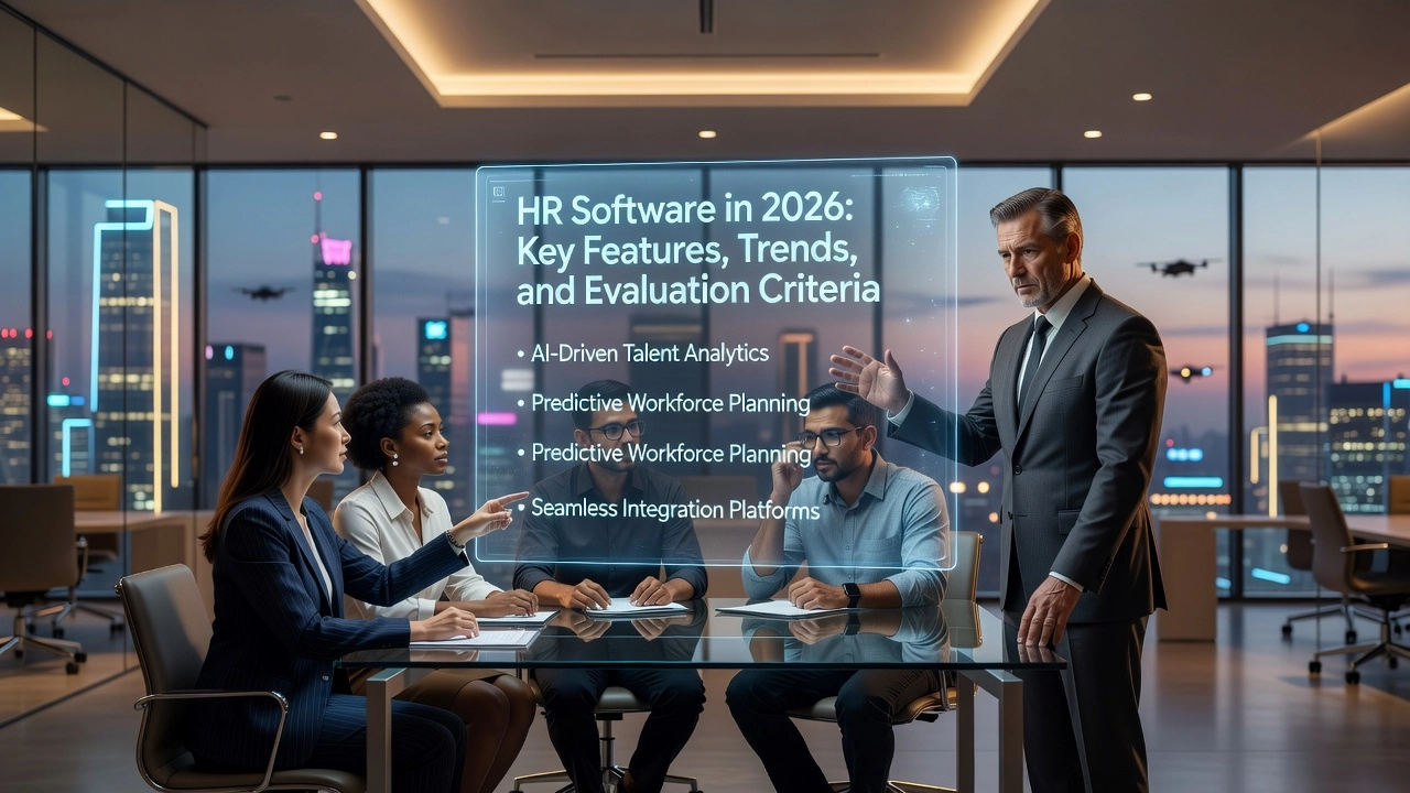 HR Software in 2026: Key Features, Trends, and Evaluation Criteria Professional header image for list-based article: HR Software in 2026: Key Features, Trends, and Evaluation...